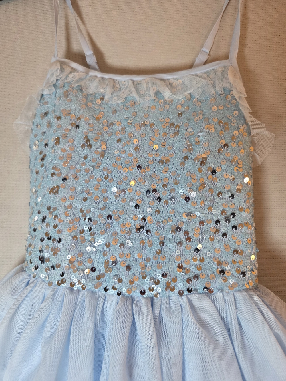 Cat & Jack Light Blue Sequin Tulle Dress for Girls